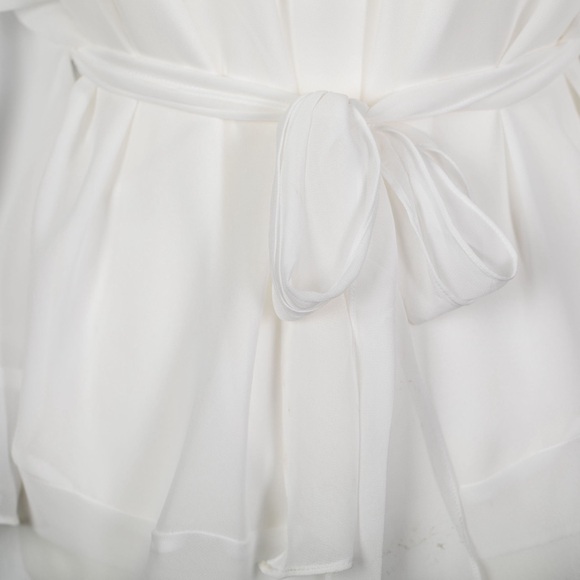 SOLD - White House Black Market Beaded Embellished Trim Kimono Blouse, Small - Picture 4 of 7